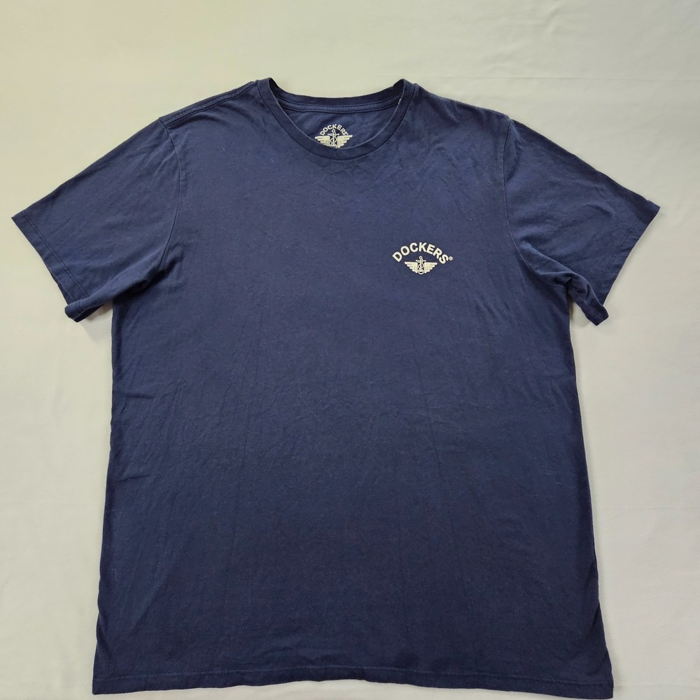 Dockers Blue Short Sleeve T-Shirt Men's XL